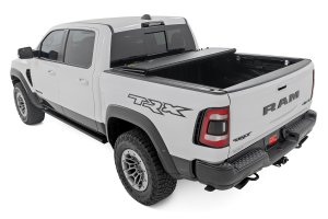 Ram 1500 Hard Tri-Fold Flip-Up Bed Cover - Rough Country - '19-'24